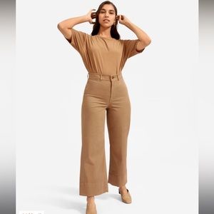 Everlane Wide Leg Chino in Ochre